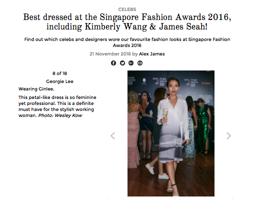 HER WORLD PLUS: Best Dressed at the Singapore Fashion Awards 2016
