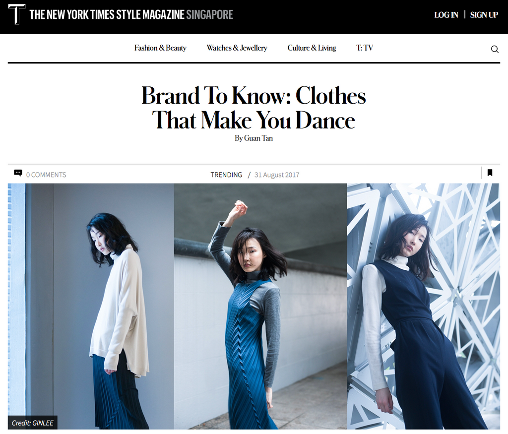 THE NEW YORK TIMES SINGAPORE: Clothes That Make You Dance