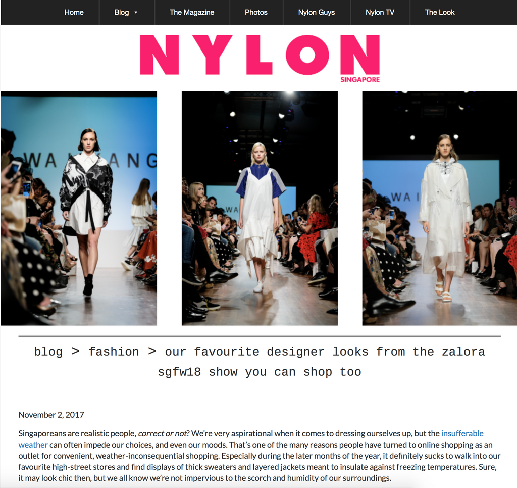 Nylon: Our Favourite Designer Looks From The Zalora SGFW18 Show You Can Shop Too