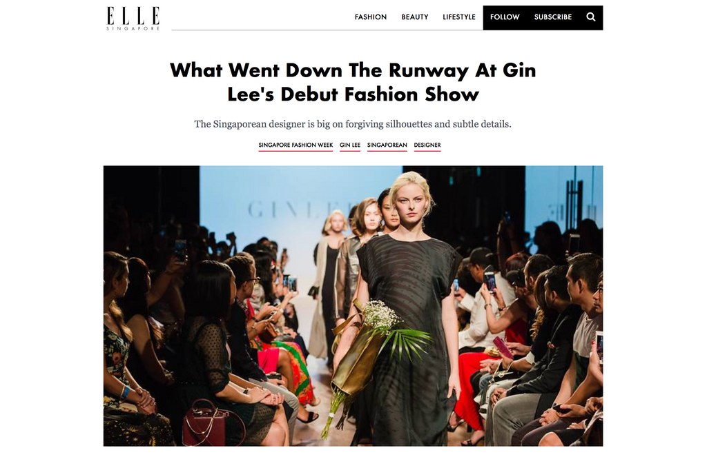 ELLE Singapore: What Went Down The Runway At Gin Lee's Debut Fashion Show