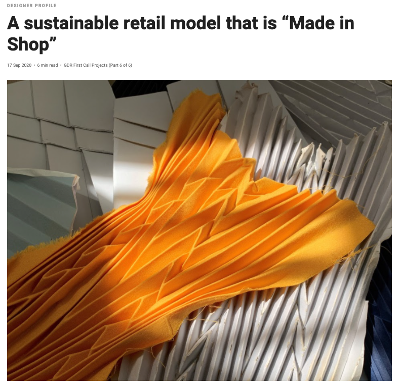 Design Singapore | A sustainable retail model that is “Made in Shop”