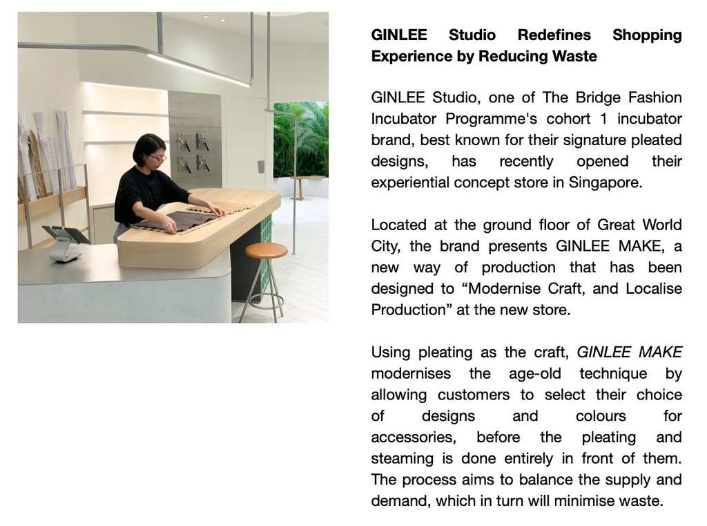 TaFF | GINLEE Studio Redefines Shopping Experience by Reducing Waste
