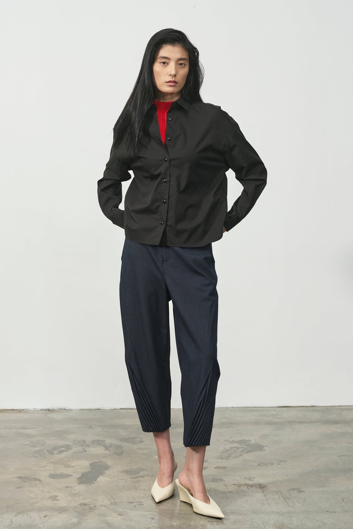 BELLINA DENIM TROUSERS
