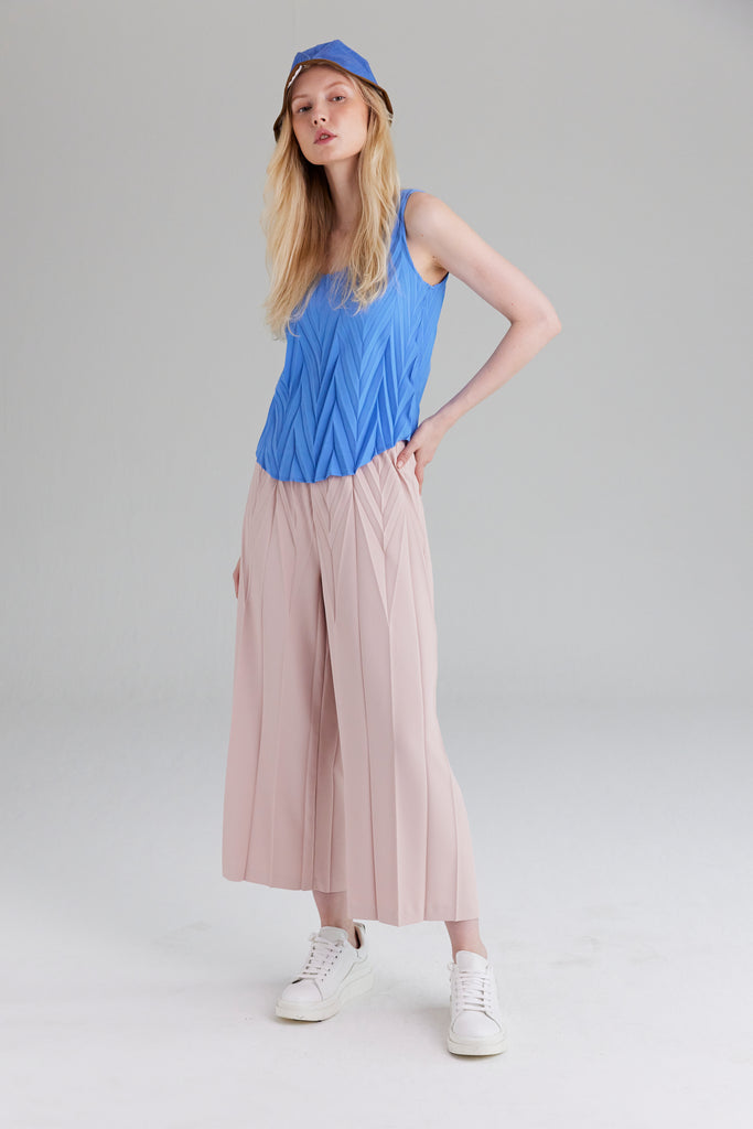 PLEATED WAVE TROUSERS